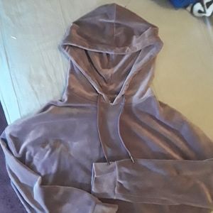 DKNY Suede Purple Hoodie